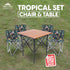 Hike n Run Outdoor Gear Tropical Table and Chair Set