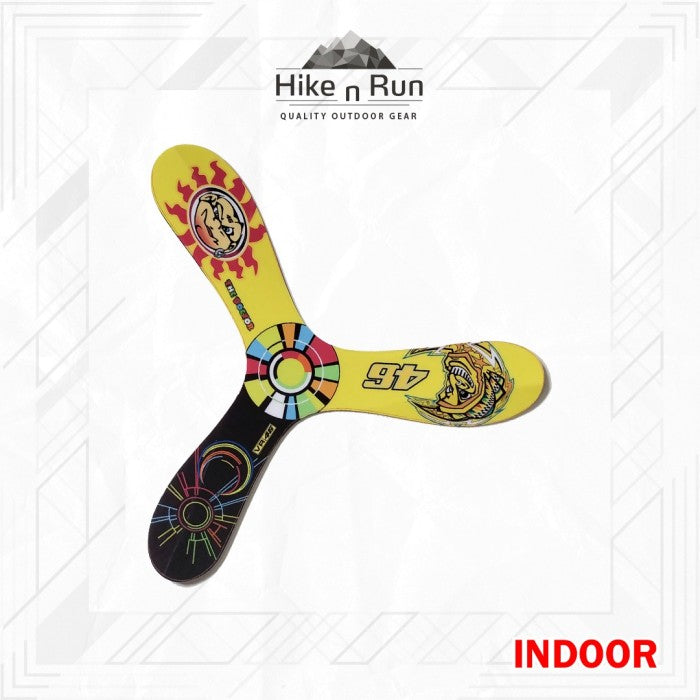 Bumerang Motif Mainan Outdoor Anak Boomerang Indoor