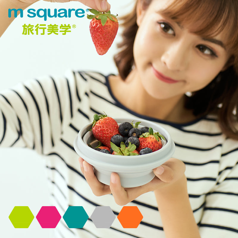 M-Square Smart Folding Silicone Bowl & Cup
