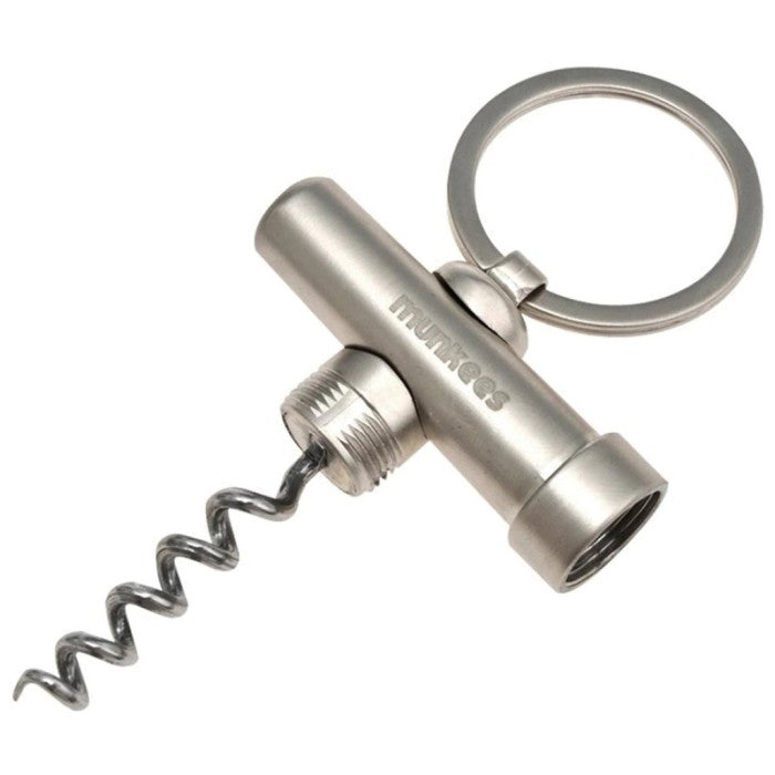 Pembuka Botol Munkees 3459 Corkscrew With Bottle Opener Keychain