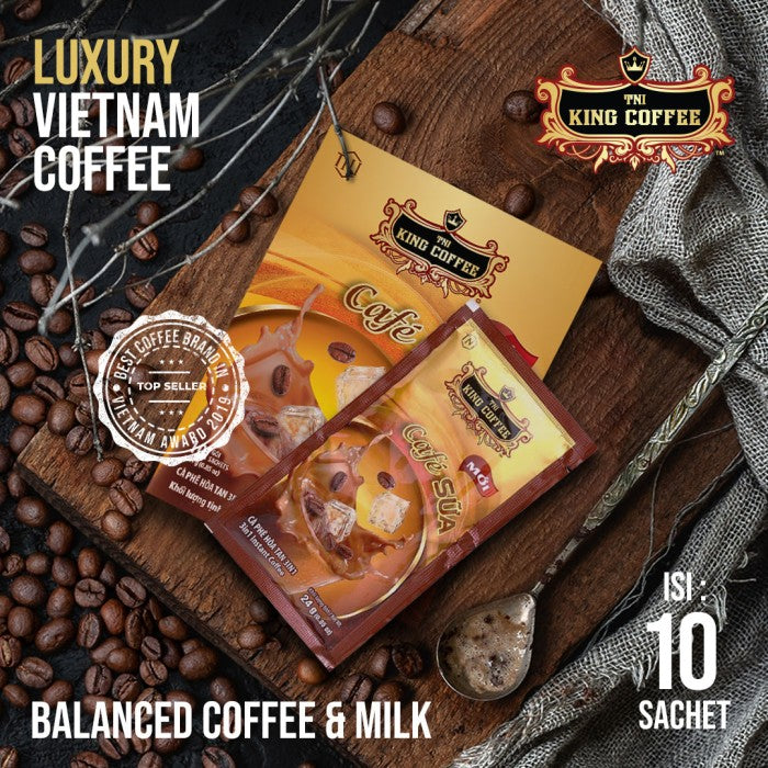 KOPI VIETNAM KING COFFEE CAFE SUA KOPI SUSU ISI 10 SACHET TRUNG NGUYEN - 10 SACHET