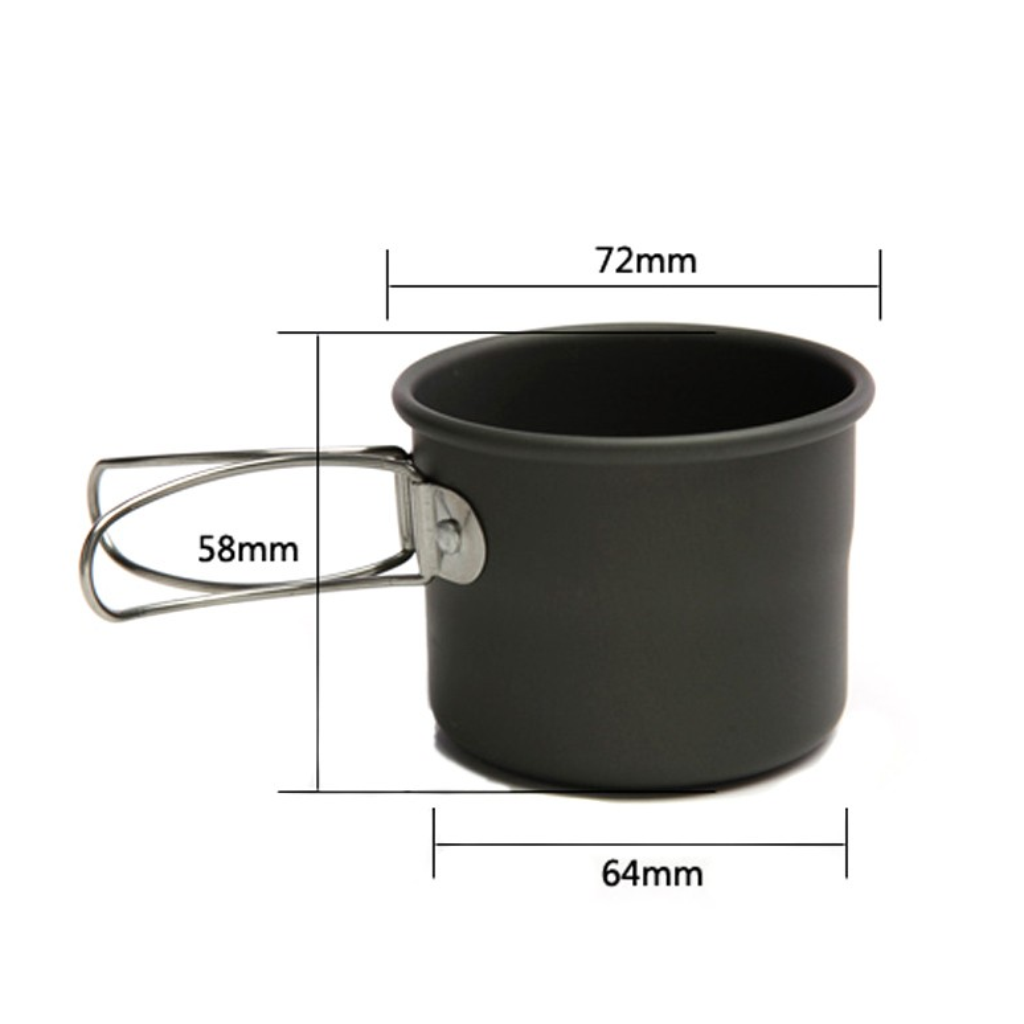 Gelas Serbaguna Alocs TW-402 Camping Aluminium Cup 150ml