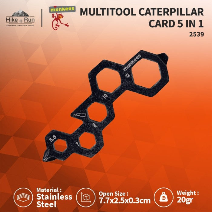 Munkees Alat Multifungsi Caterpillar Card Tools 2539