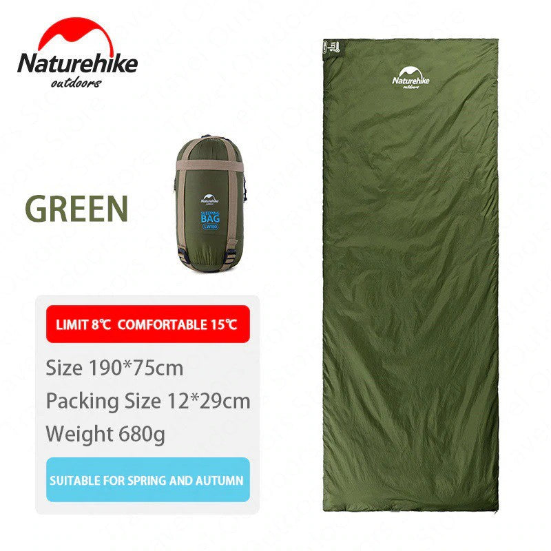 Naturehike NH15S003-D LW180-Mini Sleeping Bag Hangat hingga 8⁰C