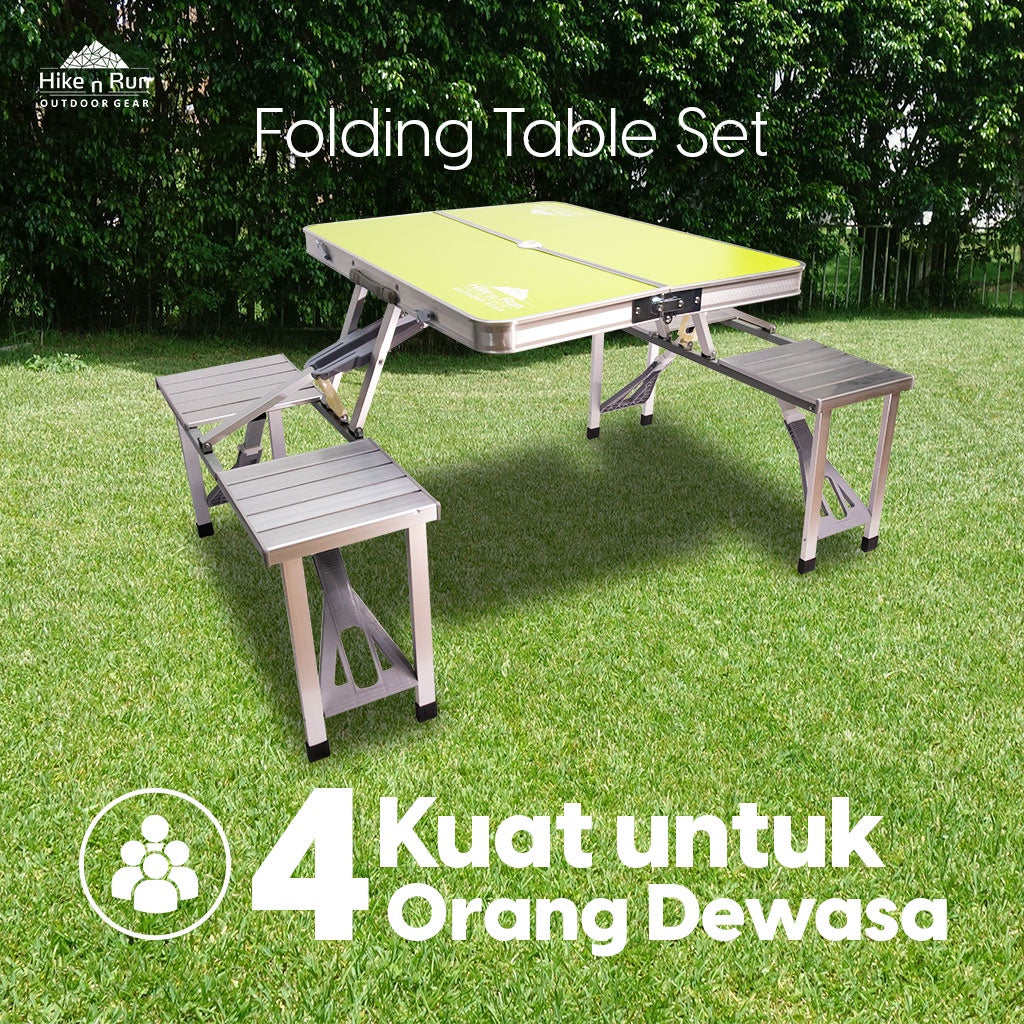 Hike n Run Aluminium Folding Table Set HNR21FRN002