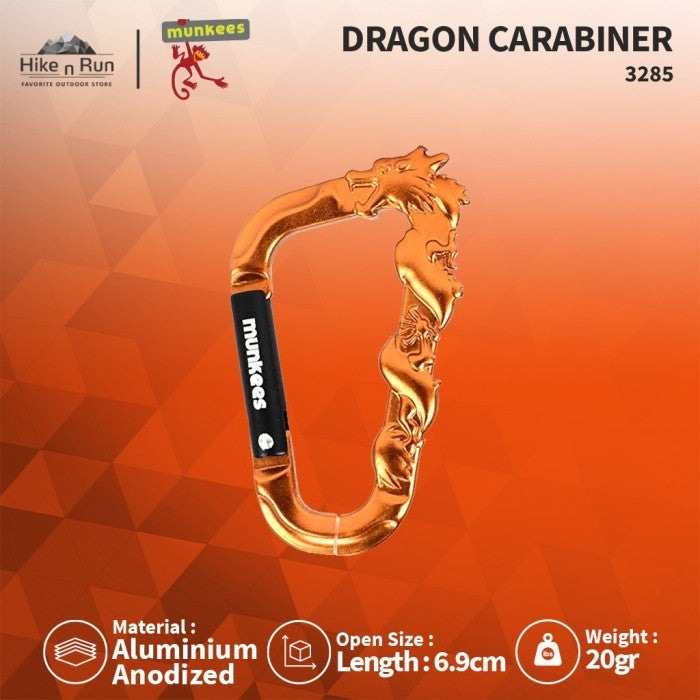 Aksesoris Carabiner Munkees 3285 3D Dragon Carabiner