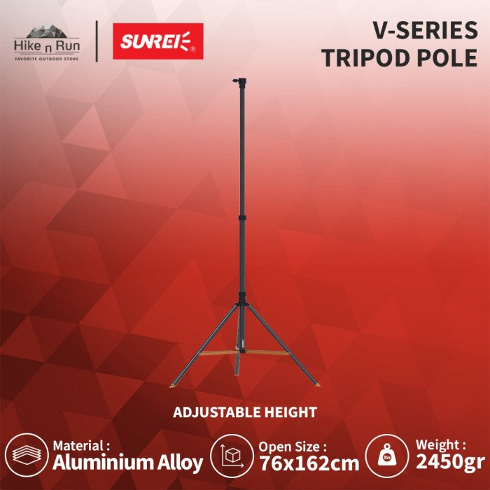 Tiang Lampu Tripod Sunrei V-Series Adjustable Telescopic Tripod Pole