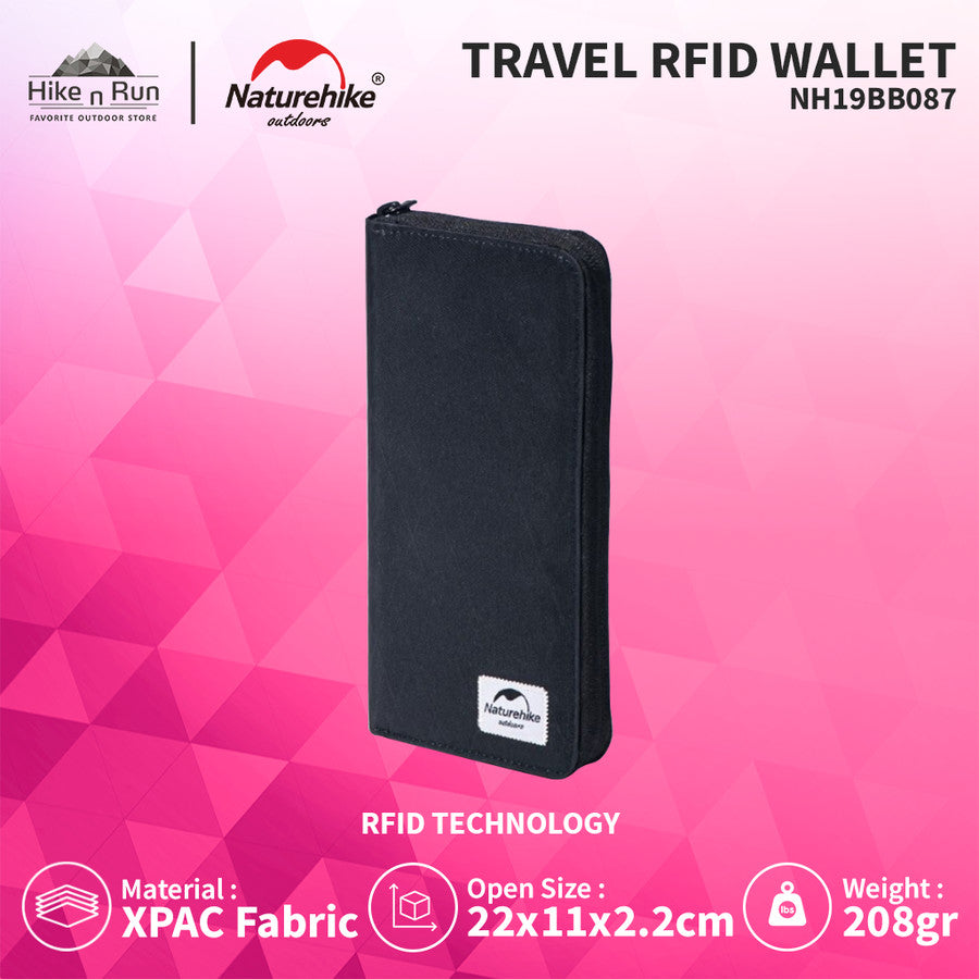 Dompet Anti Maling Naturehike ZT07 NH19BB087 Travel RFID Wallet