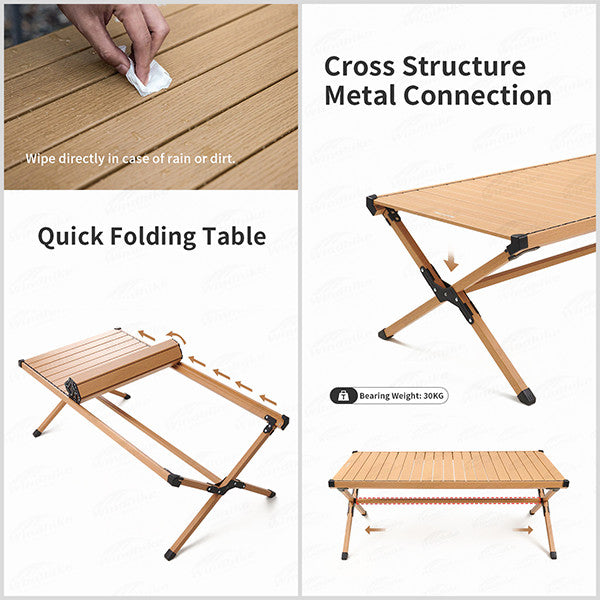 DISCONTINUE!!! Meja Lipat Naturehike FT10 NH22JU007 Portable Alu Alloy Roll Table