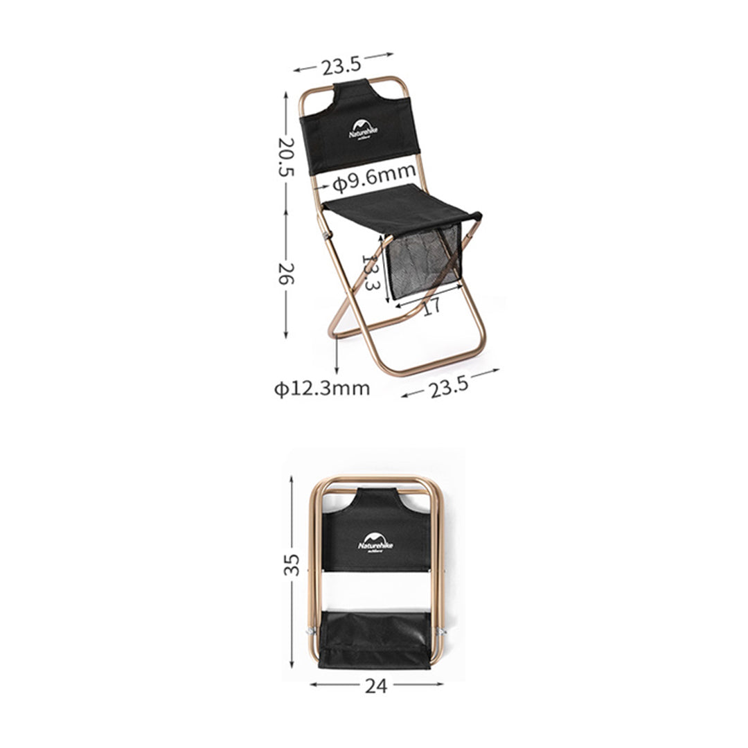 Naturehike MZ01 NH18M001-Z Kursi Lipat Camping Kokoh