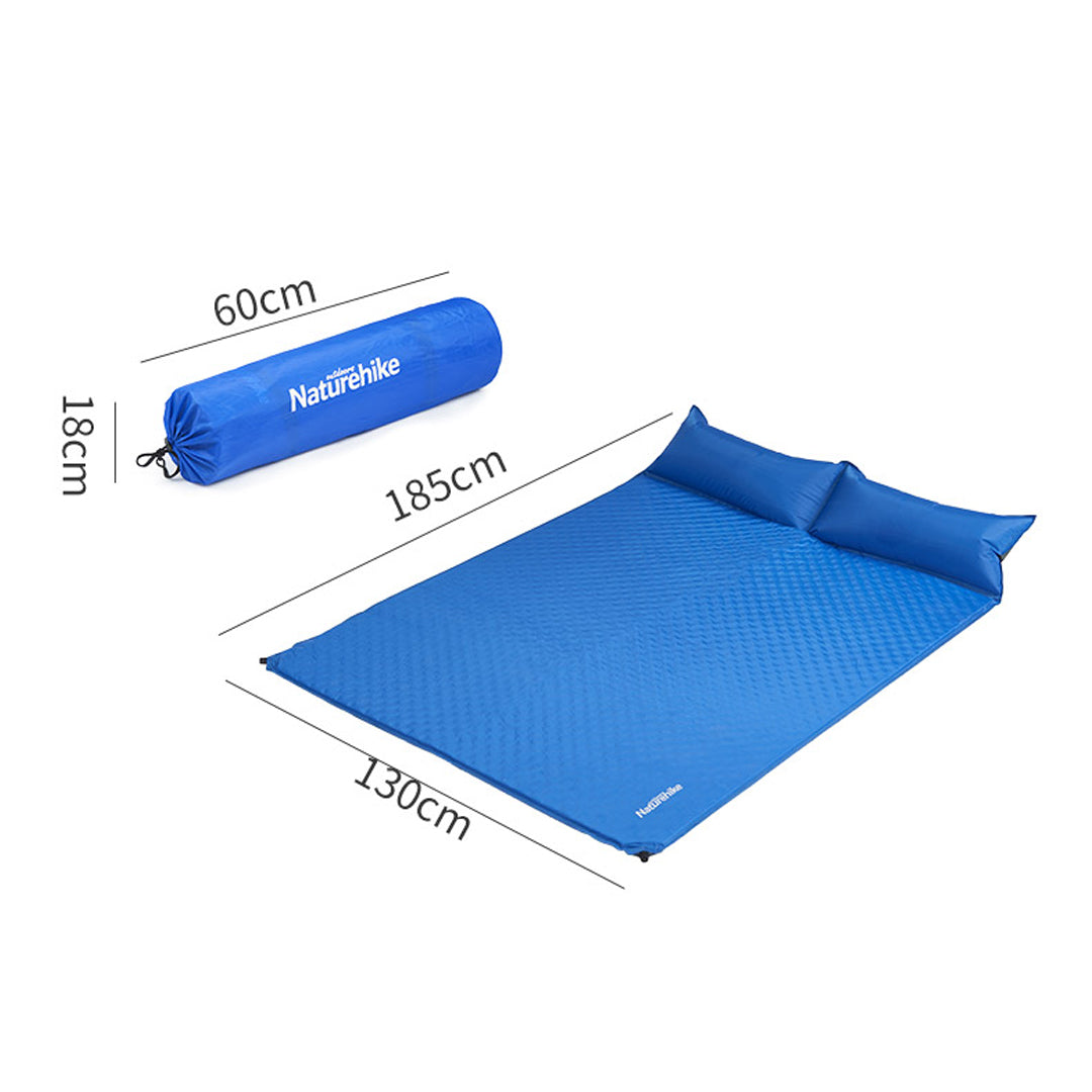 Naturehike Sleeping Pad Double Inflateable w/ Pillow Upgrade NH18Q010-D