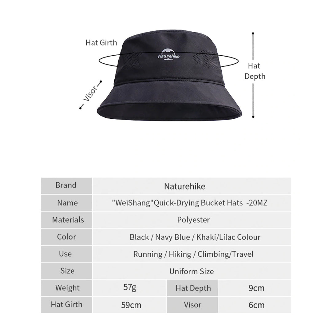 Naturehike NH20FS028 Topi Bucket Quick Dry