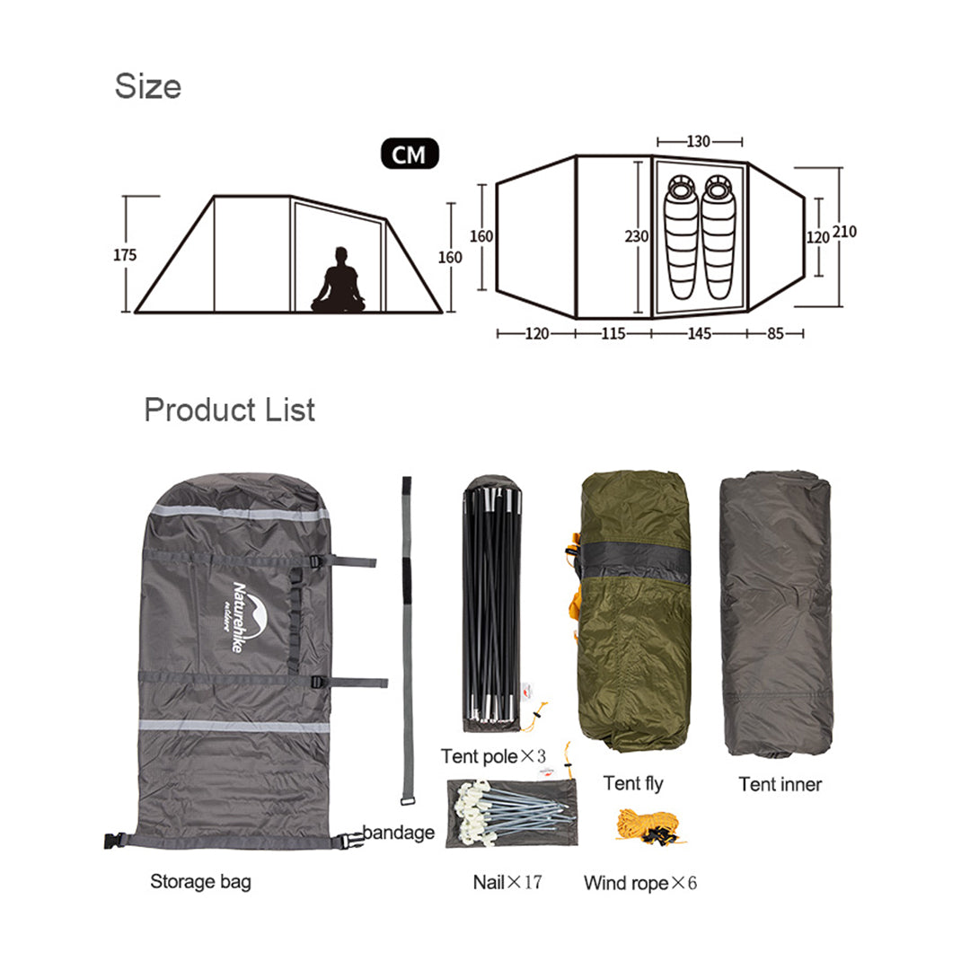 Naturehike Tent Cloud Tourer NH19ZP013