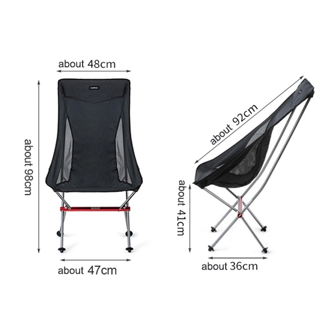 Naturehike YL06 NH18Y060-Z Kursi Lipat Moon Chair Camping