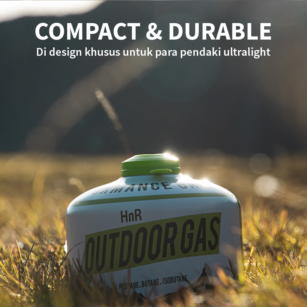 Hike n Run Portable Gas Canister Camping Hiking Terisi 110gr 230gr 450gr