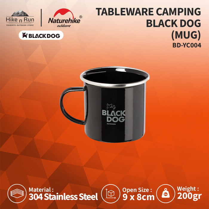 TABLEWARE CAMPING BLACK DOG BD-YC00 ALAT MAKAN MANGKOK PIRING GELAS MUG ENAMEL