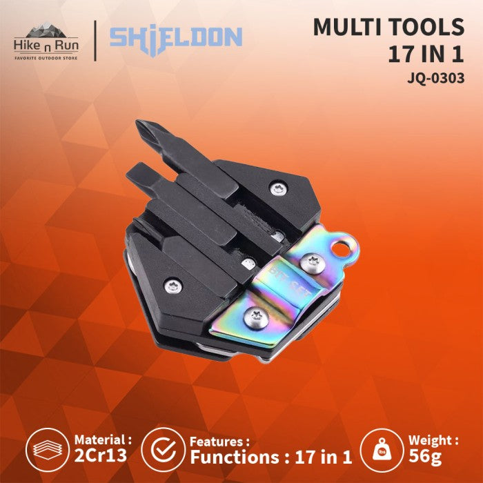 Shieldon Multi Tool  Multifunction EDC 17 in 1 Tool JQ-0303