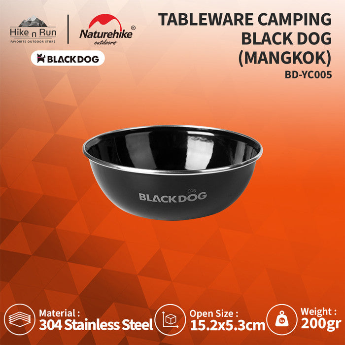 TABLEWARE CAMPING BLACK DOG BD-YC00 ALAT MAKAN MANGKOK PIRING GELAS MUG ENAMEL