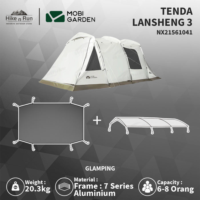 PREORDER!!!  Tenda Camping Mobi Garden NX21561041 Lansheng 3 Glamping Tent