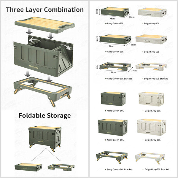 Box Penyimpanan Serbaguna Naturehike NH22SNX01 Folding Box