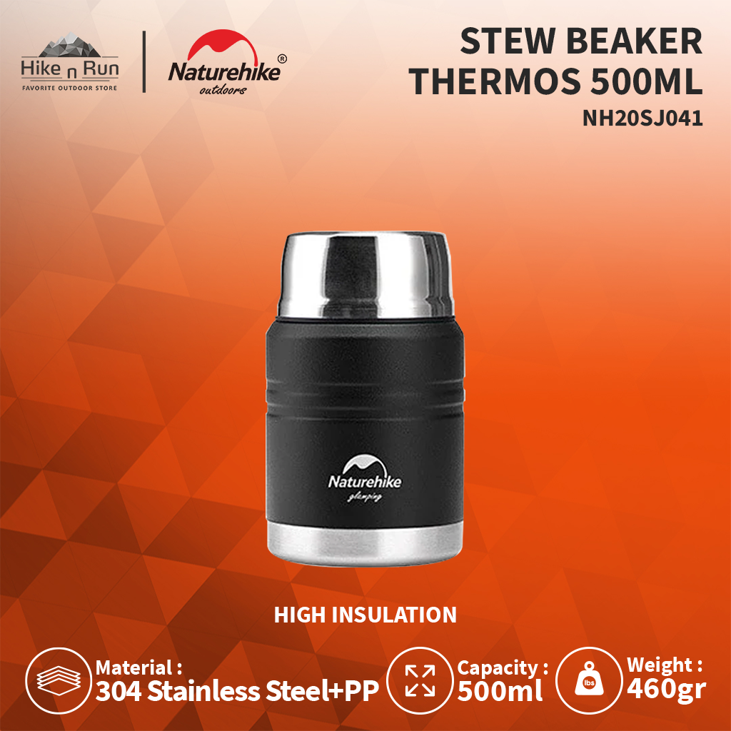 UKURAN 500ML Termos Naturehike NH20SJ041 Food Thermos Stew Beaker