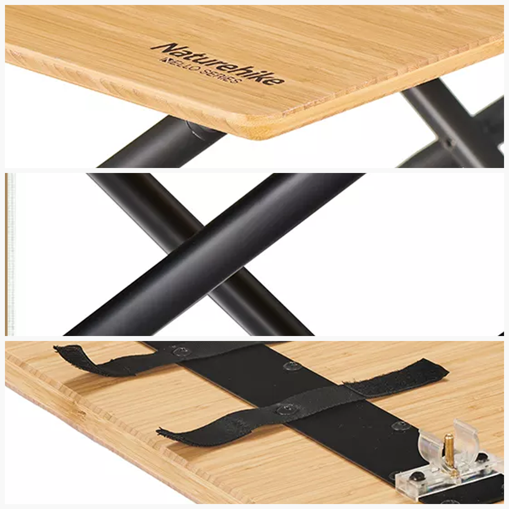 NATUREHIKE MEJA LIPAT BAMBOO MODEL “X” NH22JU012