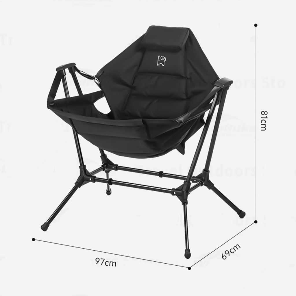 KURSI AYUNAN LIPAT BLACK DOG BD-YZ006 FOLDING SWING CHAIR