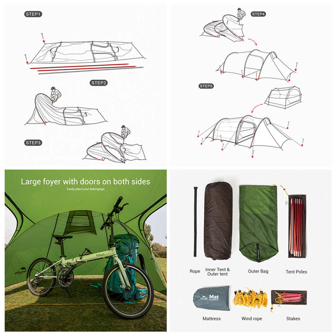 PREORDER!!! Naturehike Tenda Ultralight 2P Opalus (15D) NH20ZP001