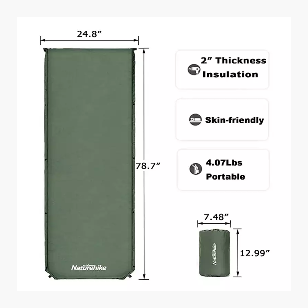 MATRAS TIDUR NATUREHIKE NH20DZ003 SELF INFLATABLE SLEEPING MAT D03