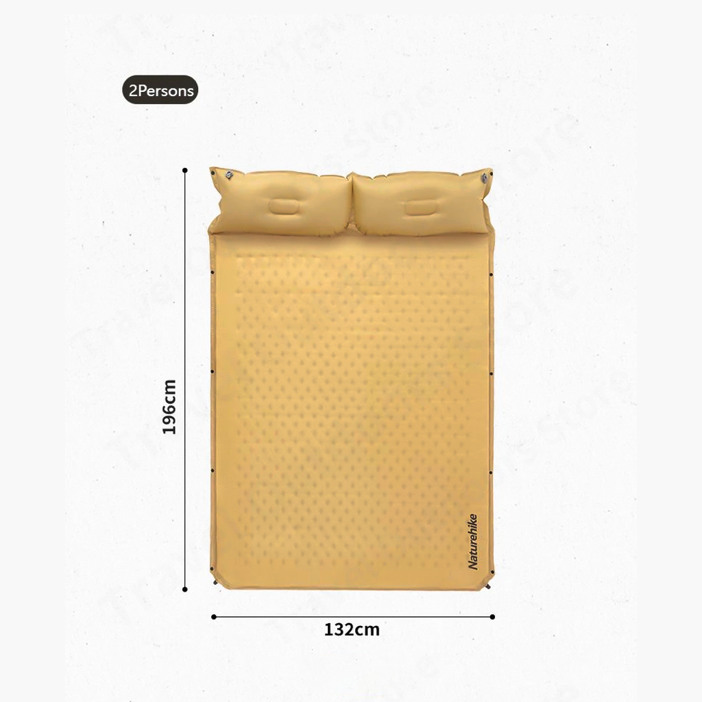 MATRAS ANGIN DOUBLE NATUREHIKE CNH22DZ013 SELF INFLATABLE CUSHION WITH PILLOW