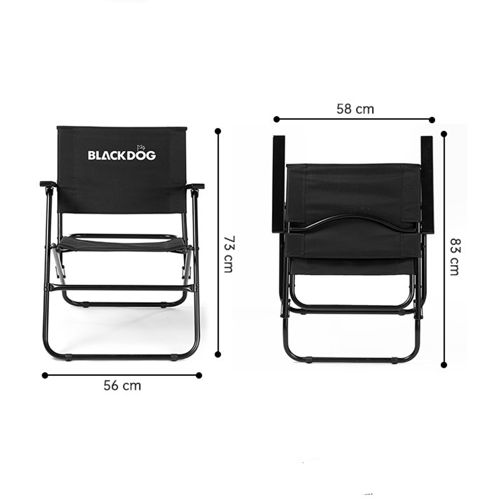 PREODER!!! KURSI CAMPING PORTABLE BLACK DOG BD-YZ002 GLAMPING FOLDING CHAIR