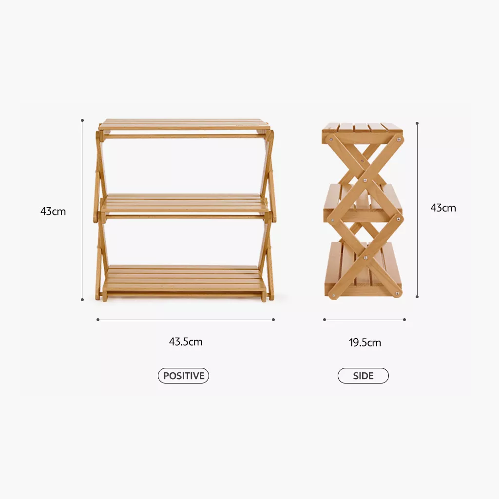 RAK LIPAT NATUREHIKE CNH22JU002 CAMPING FOLDING SHELF TABLE