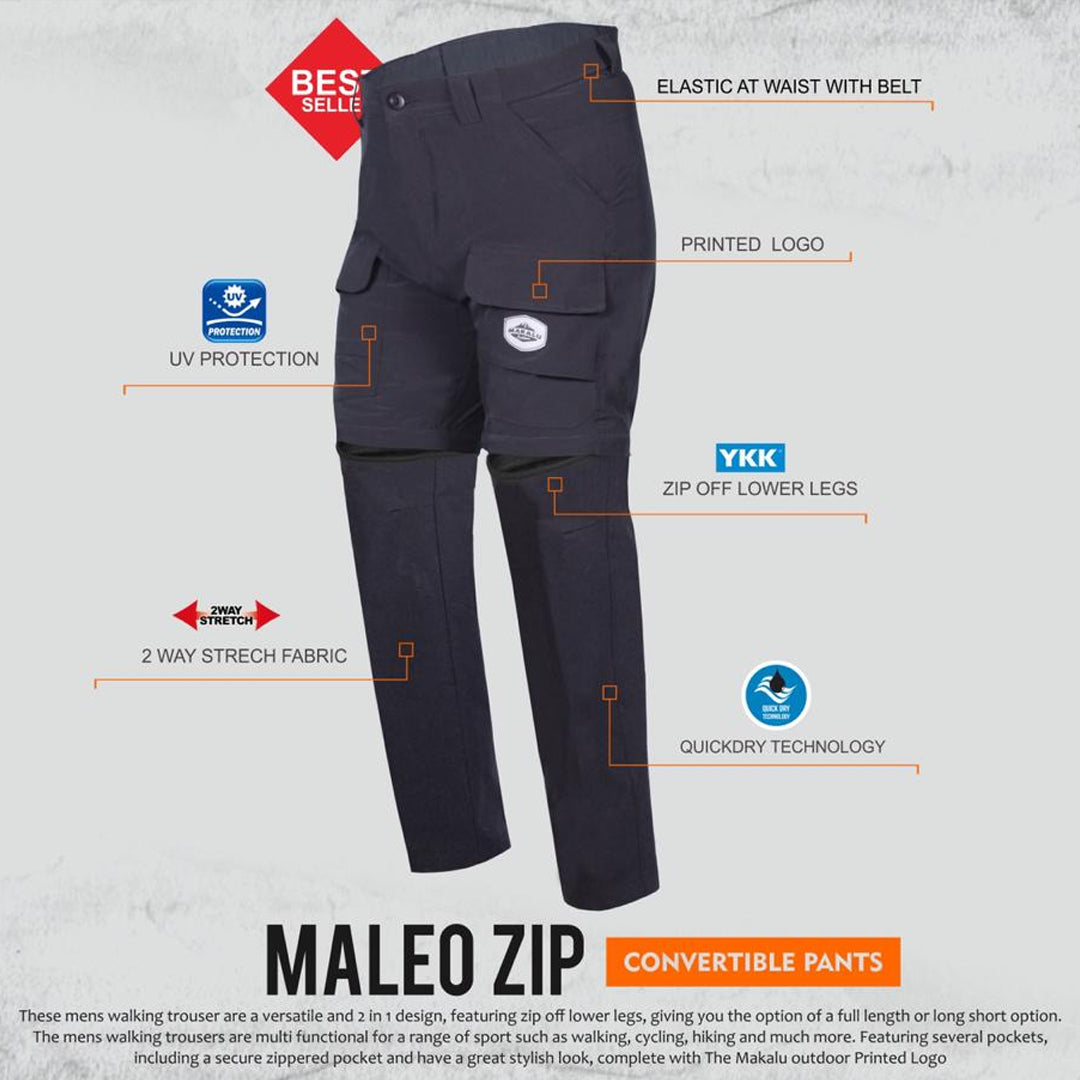 Makalu Maleo Zip Quick Dry Trousers