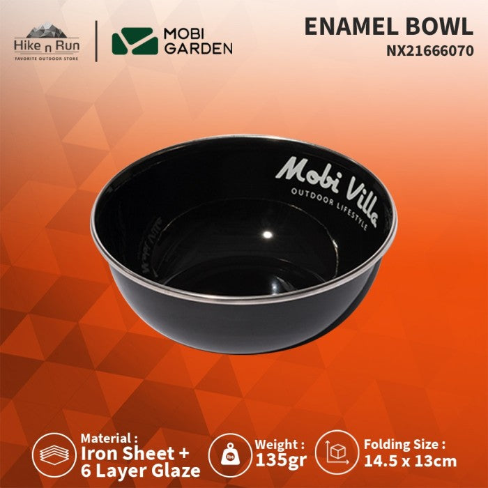 Mangkok Serbaguna Mobi Garden NX21666070 Enamel Bowl