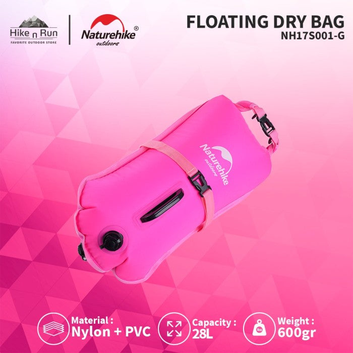 Dry Bag Naturehike NH17S001-G 28L Inflatable Emergency Floating Bag