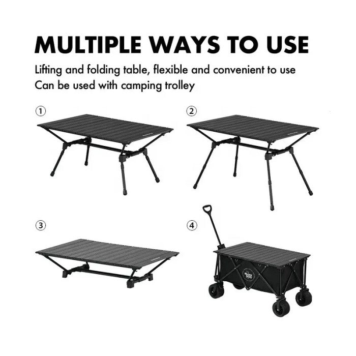 PREORDER!!! MEJA LIPAT BLACK DOG BD-ZZ003 CAMPING TABLE PORTABLE