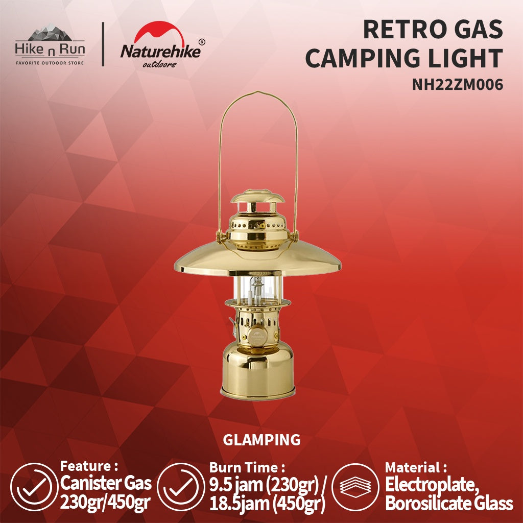 Naturehike NH22ZM006 Lampu Gas Retro Gas Camping Light