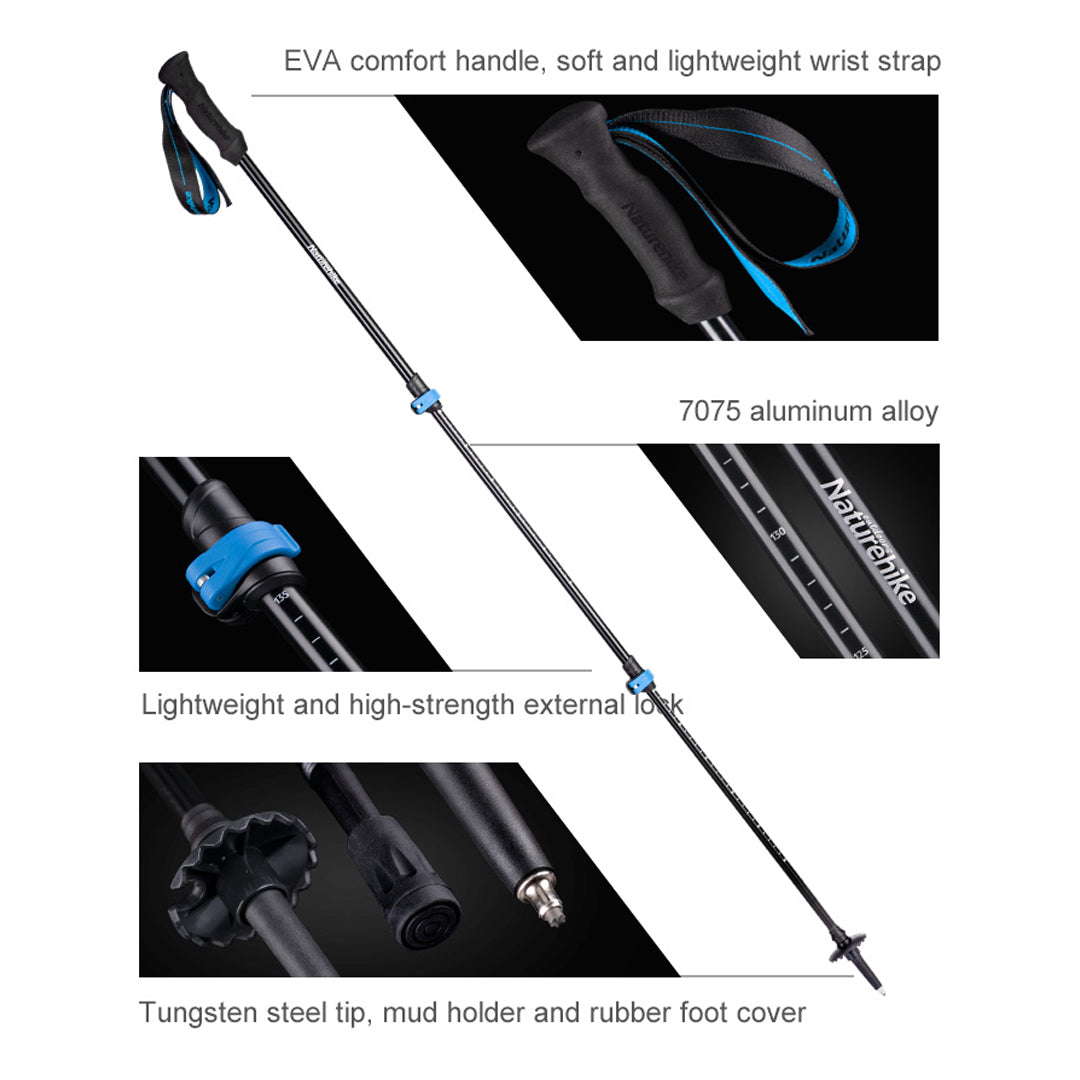 Naturehike Aluminium Alloy Trekking Pole NH19DS003