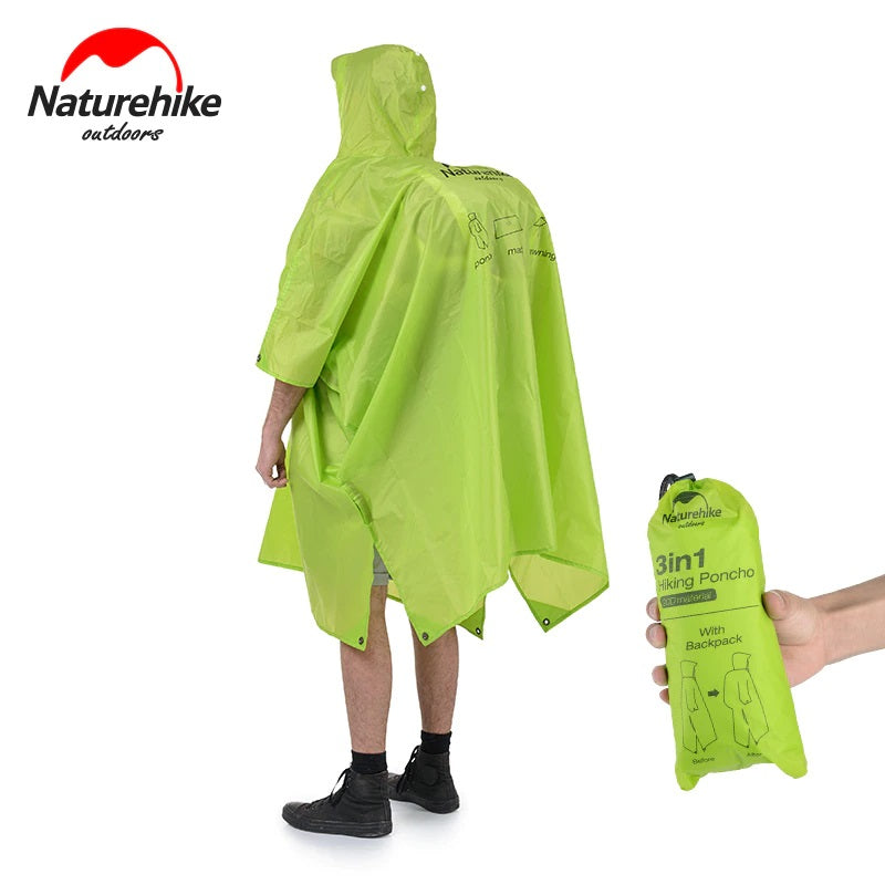 Naturehike NH17D003-M Jas Hujan Poncho 3 in 1