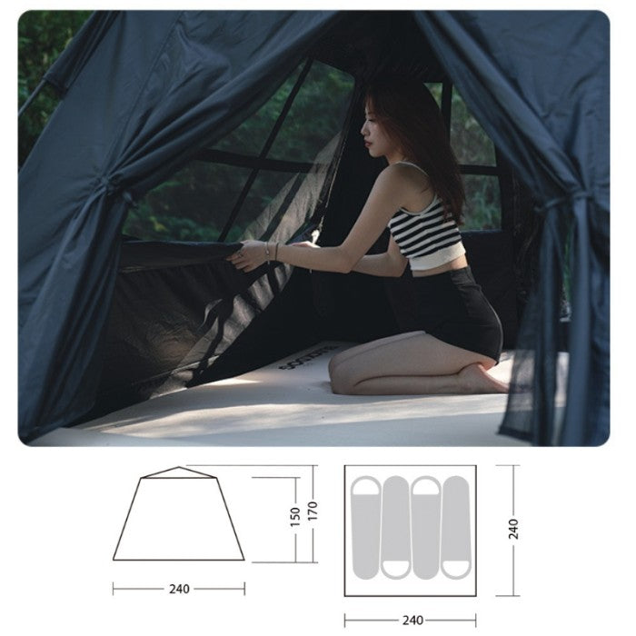 PREODER!!! TENDA OTOMATIS BLACKDOG BD-ZP005 AUTO TENT 3-4P