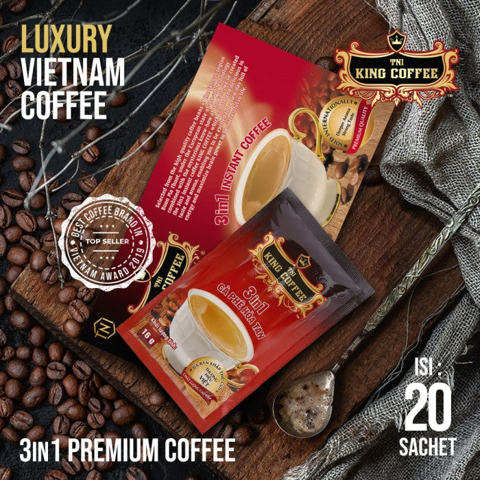 DUS Karton King Coffee Premium 3 in 1 – 12 Box Per Box isi 20 sachet