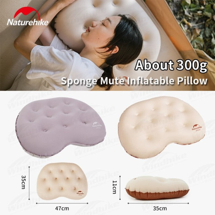 Bantal Tiup Naturehike CNH22DZ011 Sponge Inflatable Pillow