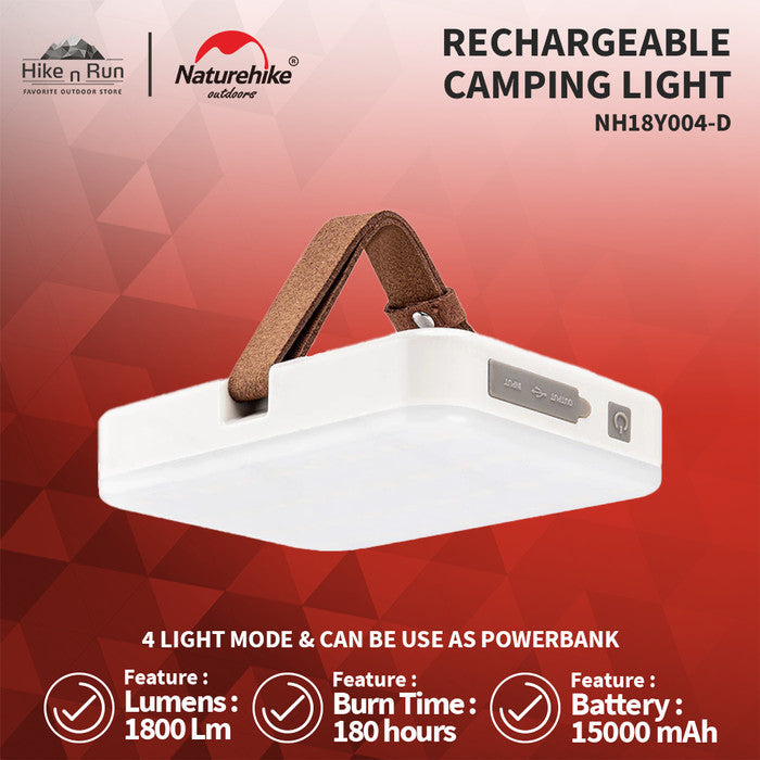 PREORDER!!! Lampu Outdoor Naturehike NH18Y004-D Rechargeable Camping Light