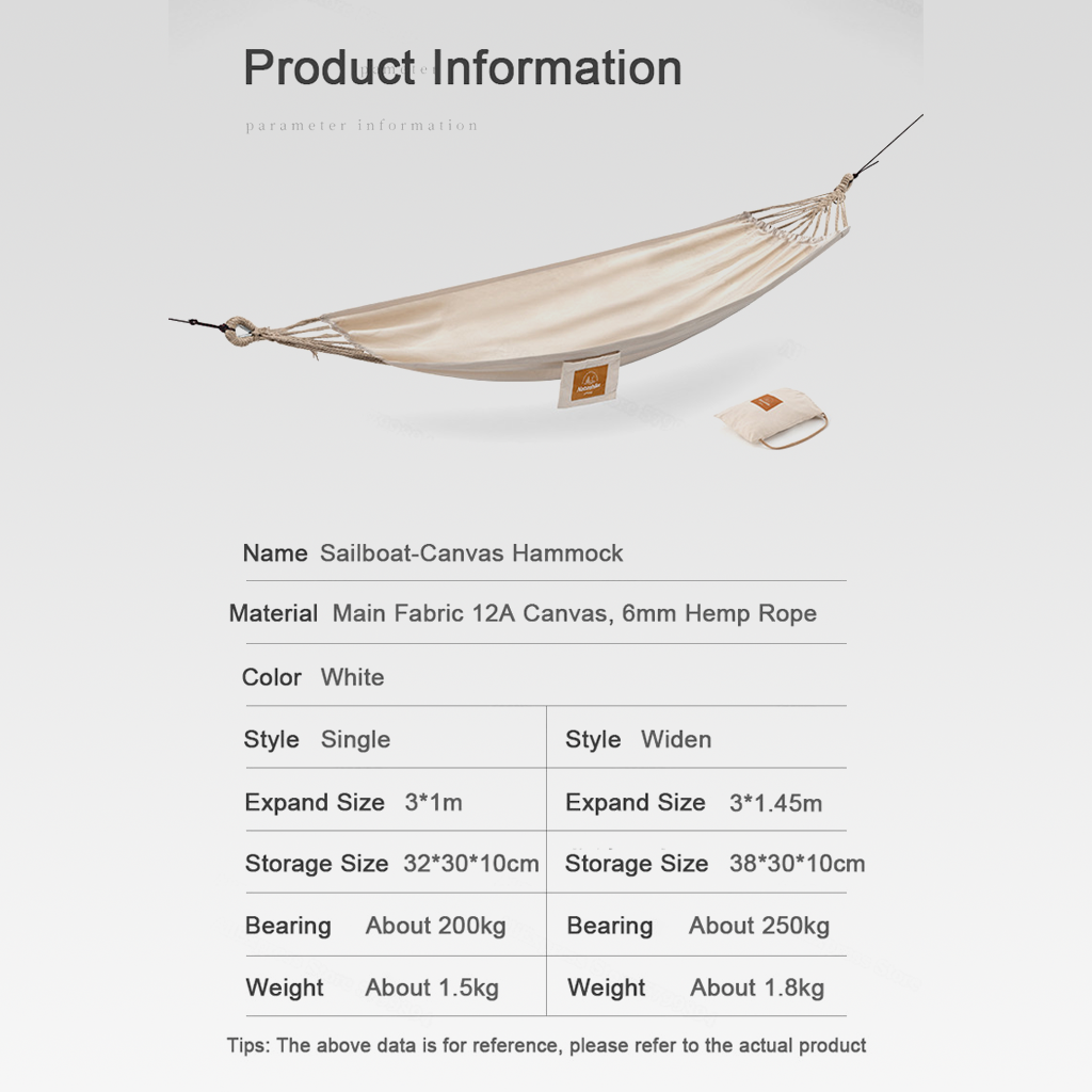 Hammock Canvas Naturehike NH21DC000 Sail Boat