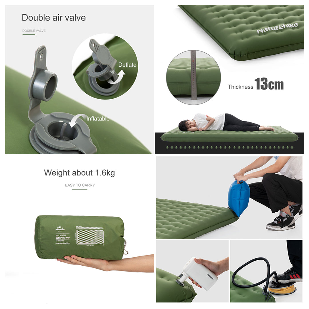 Naturehike NH19QD010 Matras Angin Double Tebal dan Empuk