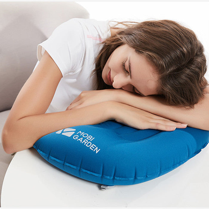 Bantal Tiup Mobi Garden NXLQU63007 Manual Air Pillow With Lock