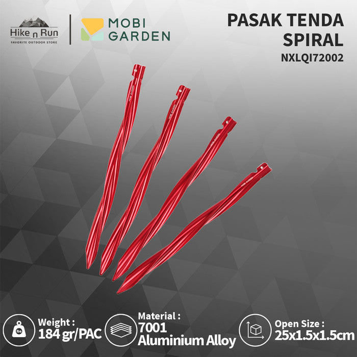 Pasak Mobi Garden NXLQI72002 Spiral Tent Stakes