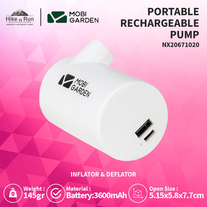 Pompa Serbaguna Mobi Garden NX20671020 Portable Rechargeable Air Pump