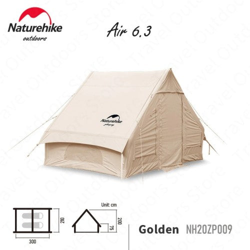 Tenda Camping Naturehike NH20ZP009 Inflatable Air Pole Tent 6.3