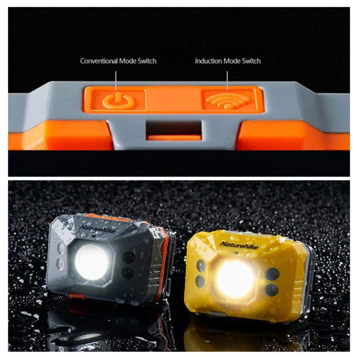 Naturehike NH17G025-D headlamp Lampu Kepala Rechargeable Sensor Outdoor